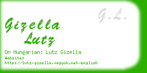 gizella lutz business card